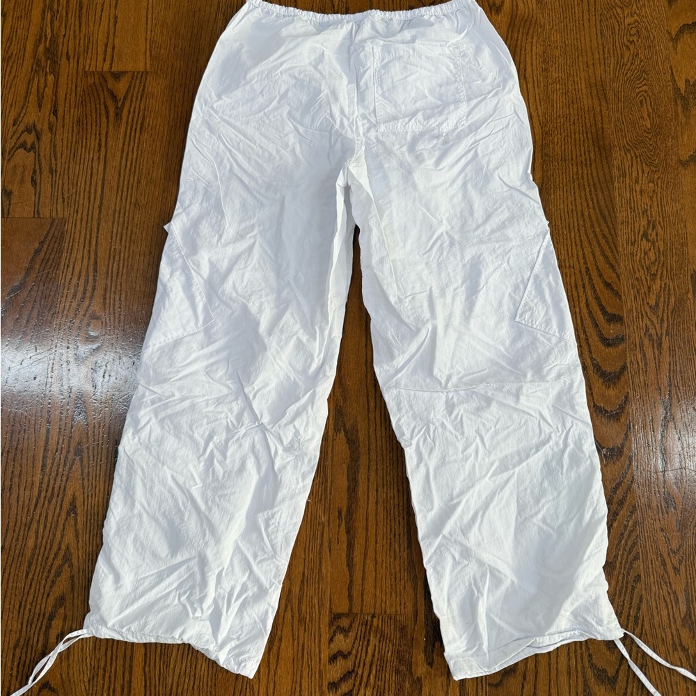 No Boundaries White Lightweight Windbreaker Cargo Pants - Picture 2 of 6